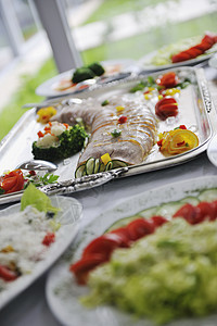 餐食食品用餐环境熟食烹饪房间烧烤午餐海鲜早餐水果图片