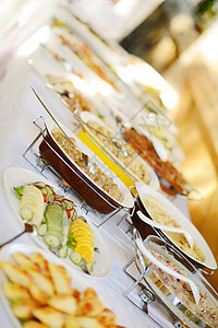 餐食食品点心烹饪酒店派对宴会托盘食欲午餐自助餐桌子图片