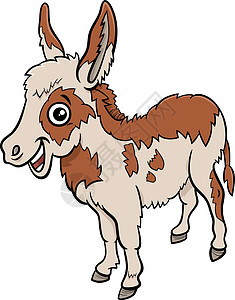 卡通婴儿驴养殖动物的动物品格图片