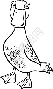 卡通鸭鸟养鸡场动物性格彩色书页背景图片