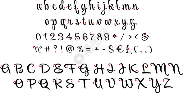 手写化装饰设计器脚本字母设置图片