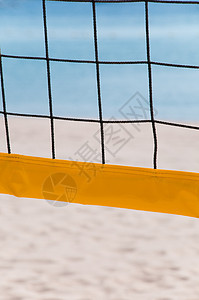 沙滩上的排球网图片