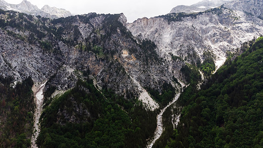 阿尔巴尼亚的美丽风景 山丘丰盛森林自然公园晴天岩石山脉村庄全景假期天空图片