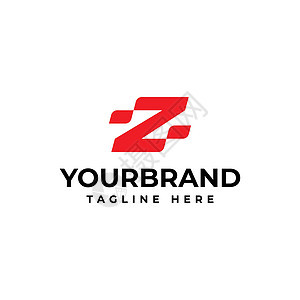 字母 Z 标志 字母表适合您的公司徽标 赛车标志设计概念模板图片