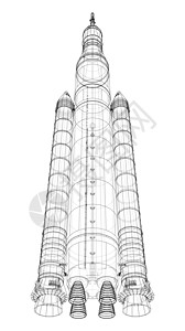 空间火箭构想纲要探索宇宙宇航飞船航班宇航员3d技术航程蓝图图片