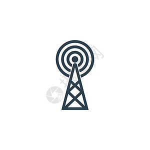 信号图标平板设计模板模板矢量黑色热点互联网收音机天线技术全球电话路由器数据图片