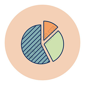 饼图图标向量 财务标志商业市场金融经济插图数据报告统计圆形推介会图片
