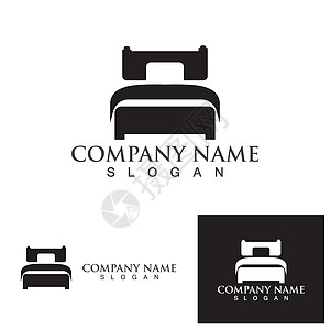 床标志和符号矢量eps10奢华毯子公司床架床垫插图羽绒被时间商业家具图片