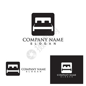 床标志和符号矢量eps10公司休息家具枕头床垫毯子时间商业奢华床架图片