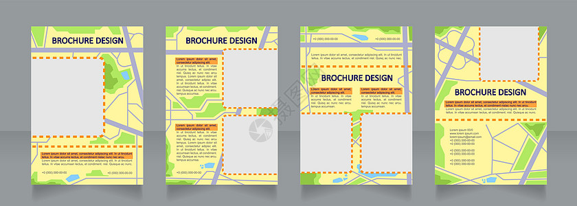 区域规划空白宣传册设计图高清图片