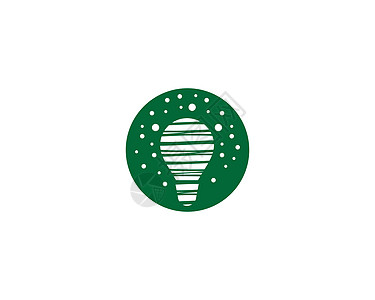 Lightbulb 灯泡标识标志模板矢量图标插图创新生态照明射线解决方案活力技术叶子环境图片