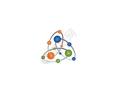 分子标志模板矢量 ico插图技术化学家化学化学品粒子数据医疗生物学白色背景图片