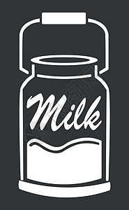 Word Milk 以时尚标志形式出现的电流矢量字体打印饮料产品食物海报标签液体插图卡片图片