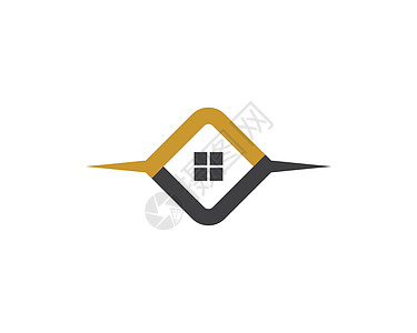属性徽标模板矢量图标它制作图案金融财产住房贷款顾问销售投资协议标识办公室图片