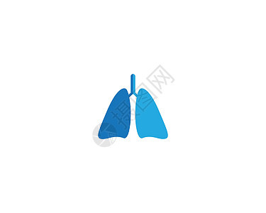 龙肺标志模板矢量图标解剖学卡通片呼吸白色医院图表标识蓝色诊所身体图片