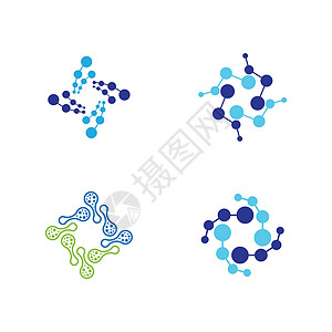 分子矢量图标插图设计标识细胞原子白色粒子技术科学生物学化学家化学图片