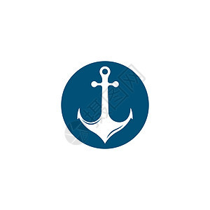 锁定点图标插图蓝色古董标识黑色海洋航海安全海军金属图片