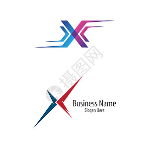 X 字母图标矢量图标插图字体技术金融公司标识团体律师xx宇宙酒店图片