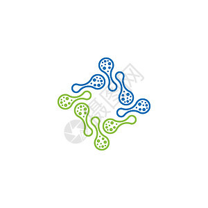 分子矢量图标插图设计粒子化学家生物学医疗标识技术细胞数据化学品化学背景图片