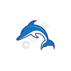 海豚标志模板矢量图标乐趣水族馆荒野艺术游泳蓝色动物生活微笑海洋图片