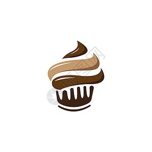 Cup cake 蛋糕标志矢量图标香草甜点糖果卡通片庆典生日面包漩涡奶油食物图片