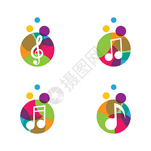 音乐标志创作矢量图标收音机插图商业按钮笔记旋律标签公司创造力标识图片
