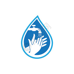 洗手标志模板细菌浴室卫生肥皂感染插图洗手间液体预防身体图片