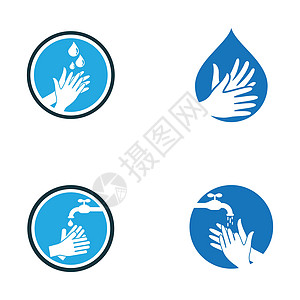 洗手标志模板医疗卫生间肥皂预防卫生身体棕榈皮肤感染液体图片