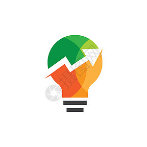 灯泡标志模板解决方案技术活力绿色创新射线电气力量自然环境图片