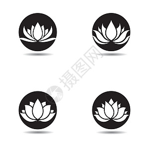 Lotus 标识模板矢量图标瑜伽艺术金子首饰植物温泉奢华百合叶子化妆品图片