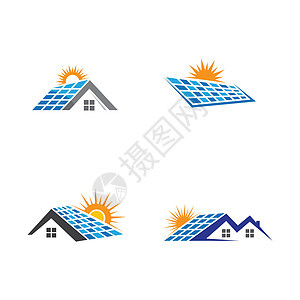 太阳能科技标志模板活力回收力量资源技术阳光橙子太阳能板太阳系标识图片
