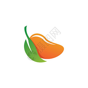 芒果标志图片异国插图情调甜点热带素食主义者标识生态饮食图片