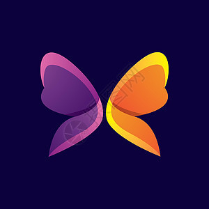 美女蝴蝶标志图片公司艺术温泉商业插图标识翅膀创造力背景图片