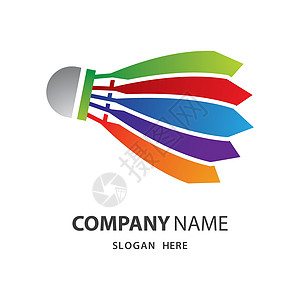 羽毛球徽标图像插图锦标赛创造力羽毛旋风团队标识健康商业艺术运动员背景图片