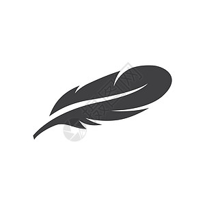 羽毛徽标图像黑色白色墨水法律公司律师标识绘画艺术商业图片