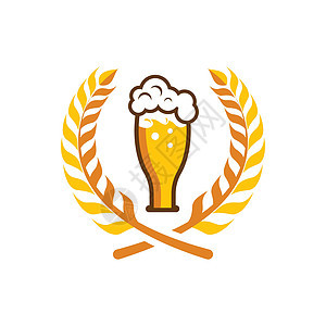 Halal啤酒标识图象器皿黄色啤酒厂酒吧节日插图干杯投手水壶饮料图片