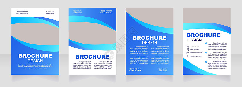 B 蓝空白宣传册设计图图片