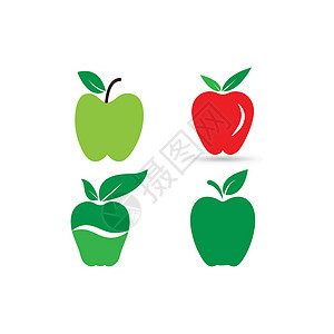 苹果图标矢量公司插图食物水果饮食红色商业营养标识叶子图片