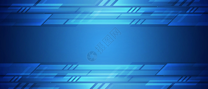 具有几何设计和数字网络背景的蓝色抽象技术蓝法小册子蓝色墙纸活力商业多边形对角线窗饰电脑科学图片