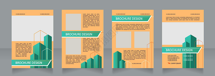 建筑版空白小册子设计图图片