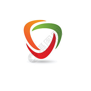 三角标志 vecto艺术白色商业技术圆形身份品牌创造力公司插图图片
