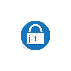 锁定标签徽标图标红色标识警卫钥匙互联网防火墙安全挂锁技术密码图片