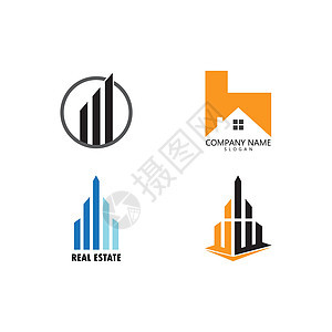 物业标志模板销售大厦财产公寓公司商业投资金融徽标住房图片
