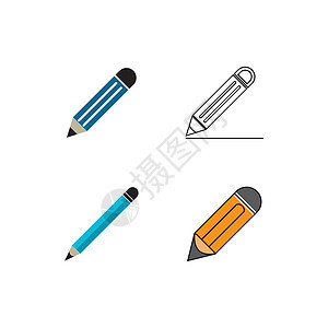 铅笔徽标图标插图工具办公室黑色网络学校艺术文档教育标志图片