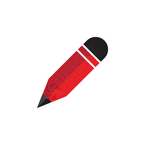 铅笔徽标图标创造力工具绘画工作办公室标识插图教育学校白色图片