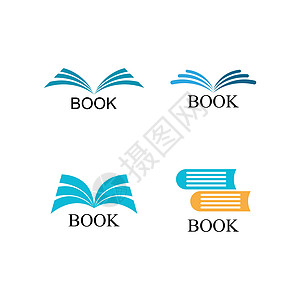 书籍标志模板店铺书店白色网络字典教科书百科教育图书馆插图图片