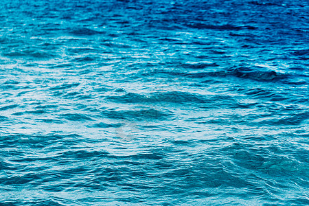 蓝色的蓝海 有平流波背景海景冲浪假期液体旅行热带海浪地平线海洋阳光图片