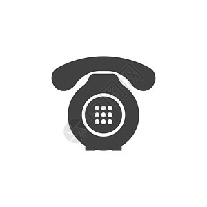 电话图标矢量商业细胞按钮技术网络黑色屏幕讲话互联网插图图片
