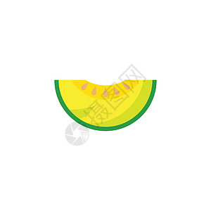甜瓜标志 vecto艺术插图饮食食物黄色营养绿色水果果汁生活图片
