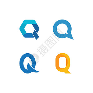 Q信日志液体插图网络艺术商业字母海浪卡片圆圈推广图片